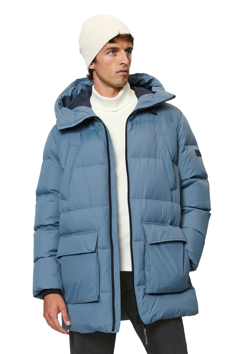 

Стеганая куртка Marc O'Polo с капюшоном, цвет Storm
