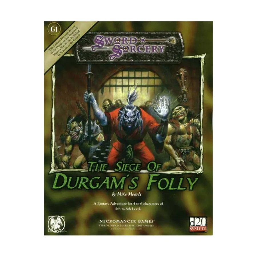 

Модуль Siege of Durgam's Folly, d20 Fantasy Adventures (Necromancer Games)
