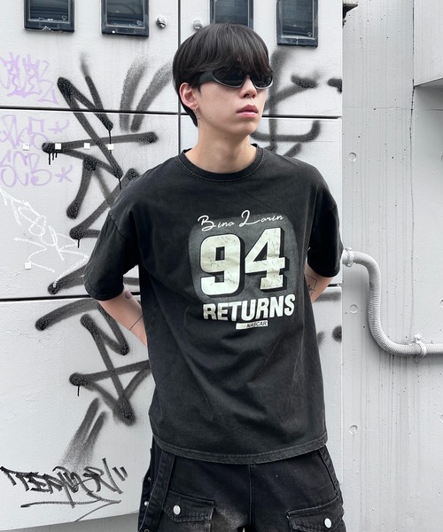 

Футболка с пигментным принтом, бренд Figments, черный