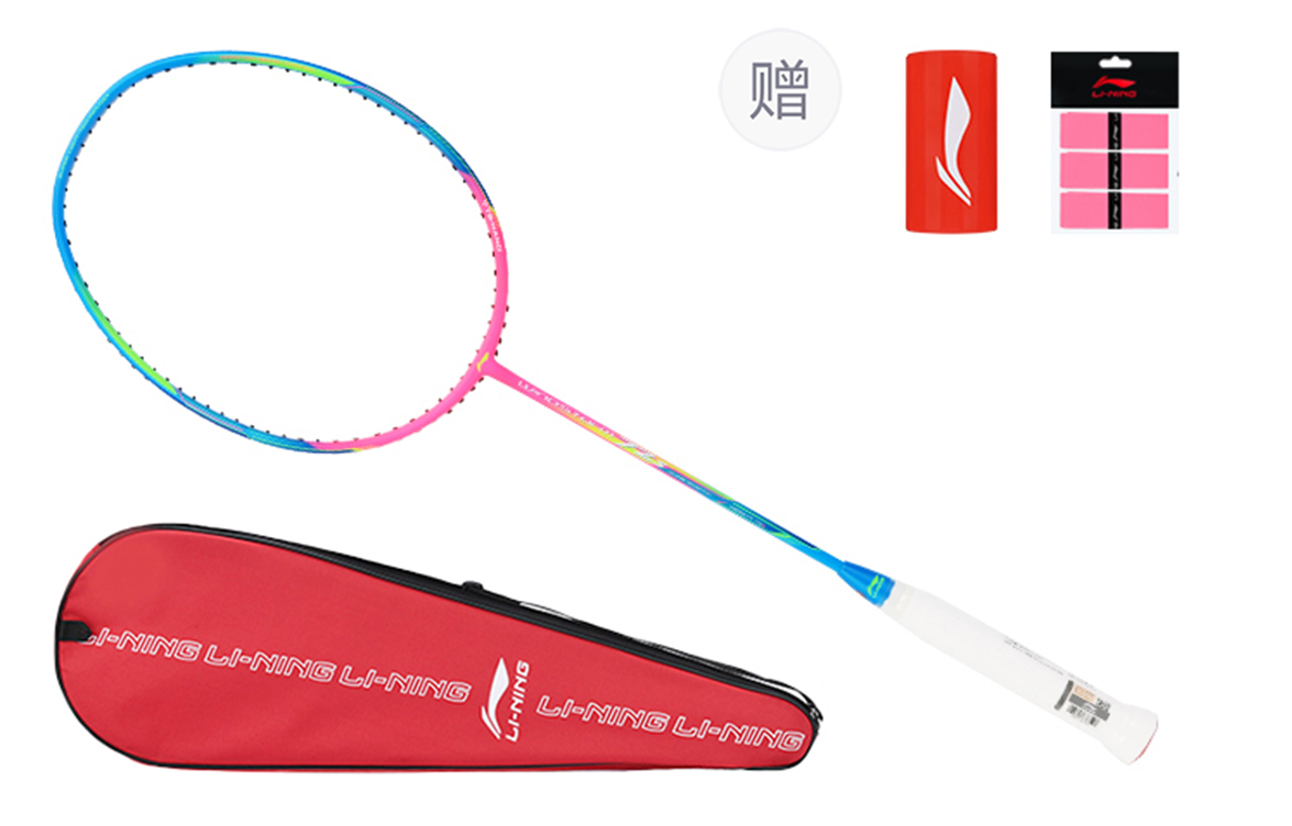 

LINING Storm WS72 карбоновая ракетка для бадминтона, тип контроля универсальный, защита, продвинутый уровень, 675 мм, Blue Pink