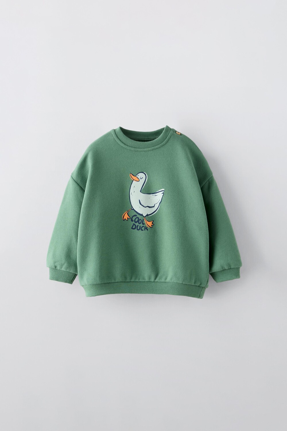 

Утиная толстовка ZARA, зеленый