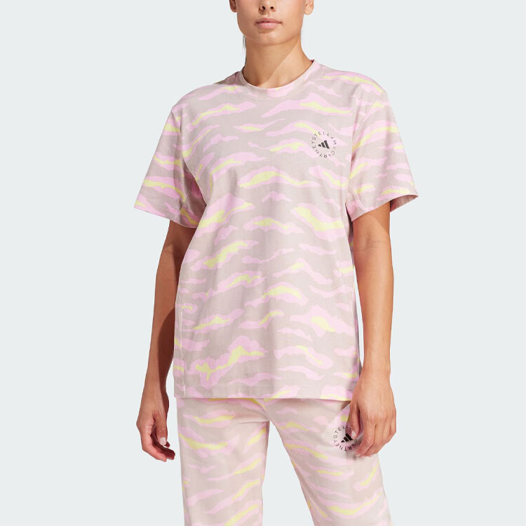 Футболка из органического хлопка с графическим принтом от Stella McCartney Adidas — фото 2