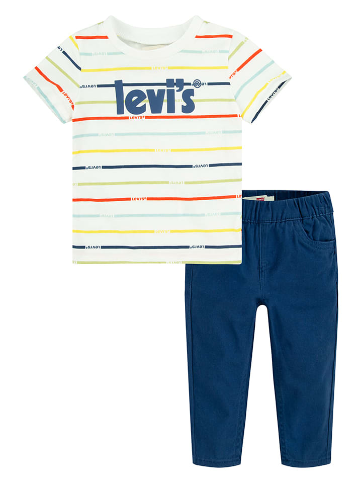 

Футболка Levi's Kids, белый/темно-синий