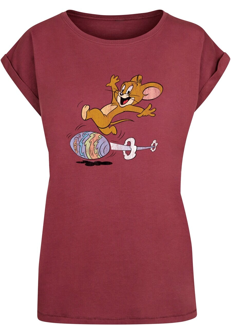 

Футболка ABSOLUTE CULT Shirt Tom and Jerry - Egg Run, цвет cherry red