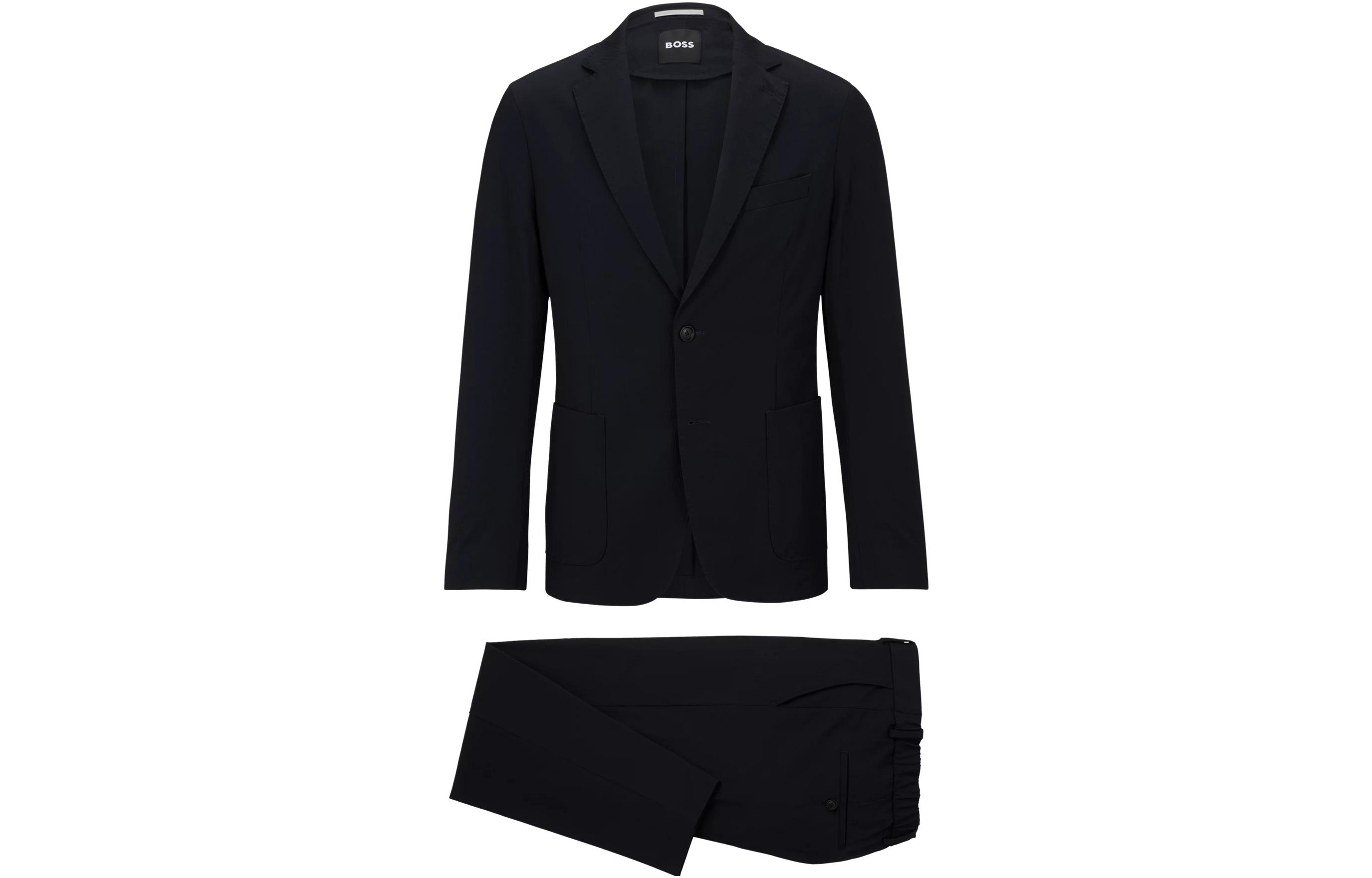 

Деловые костюмы мужские, средней длины Hugo Boss, clothing sets (темный синий)