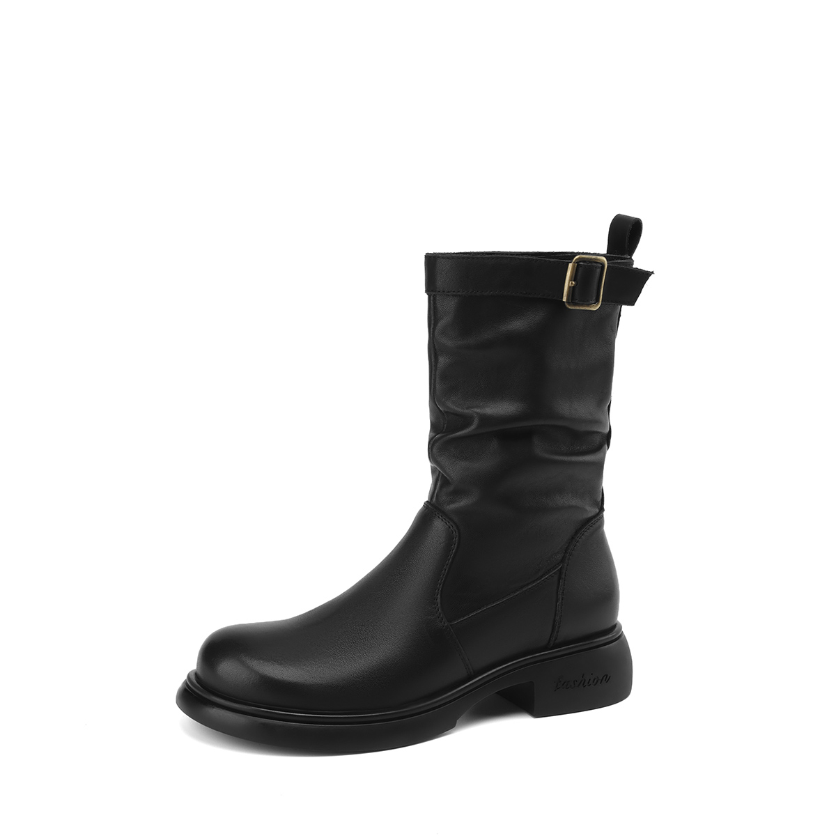 BOERDIQI Кроссовки Мартин Бут 4 см женские черные с кожаной стелькой, цвет Black (Cow Leather Insole)