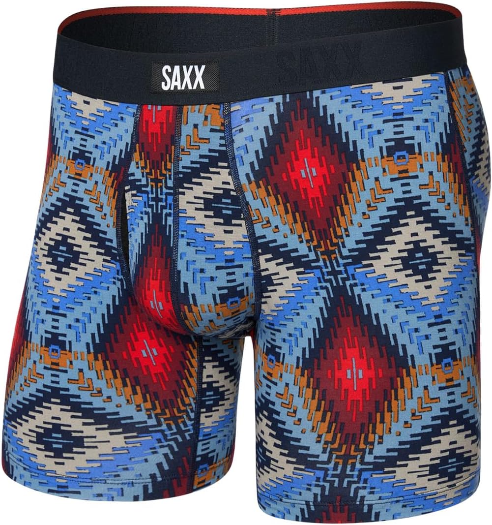 

Боксеры SAXX UNDERWEAR Vibe Xtra Soft Comfort Boxer Brief Fly, цвет Mesa Mosaic/Multi