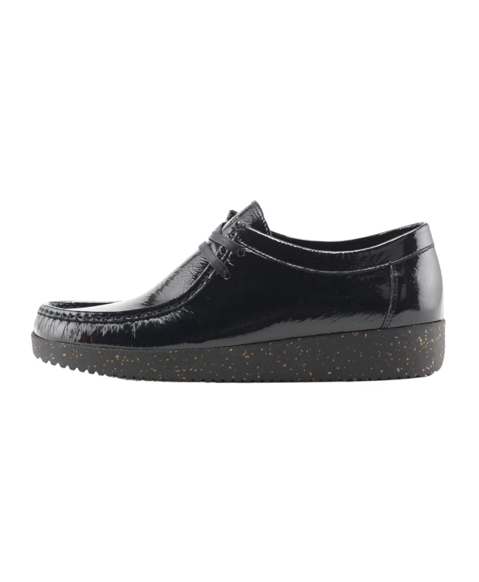 Кожаные туфли на шнуровке Nature Footwear, черный