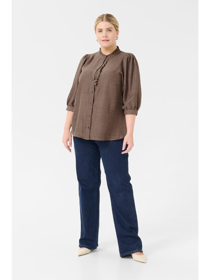 

Блузка KAFFE curve, цвет deep taupe cc