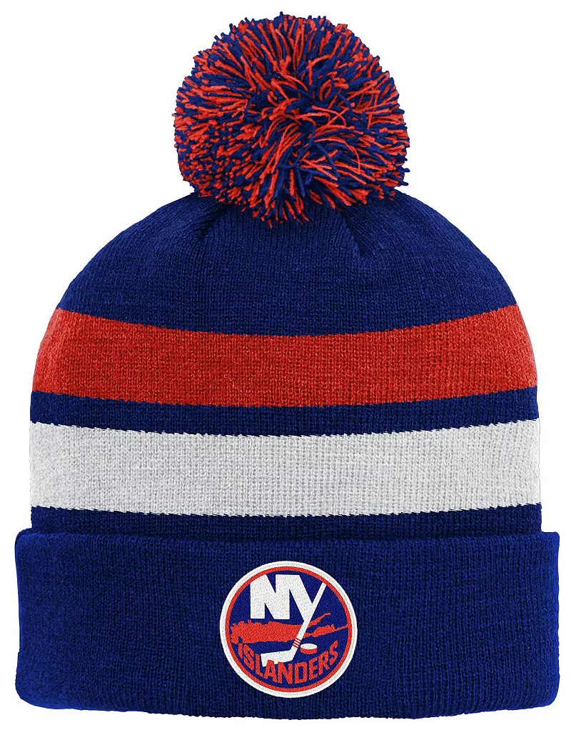 

Синяя вязаная шапка в полоску NHL Youth New York Islanders Mitchell & Ness