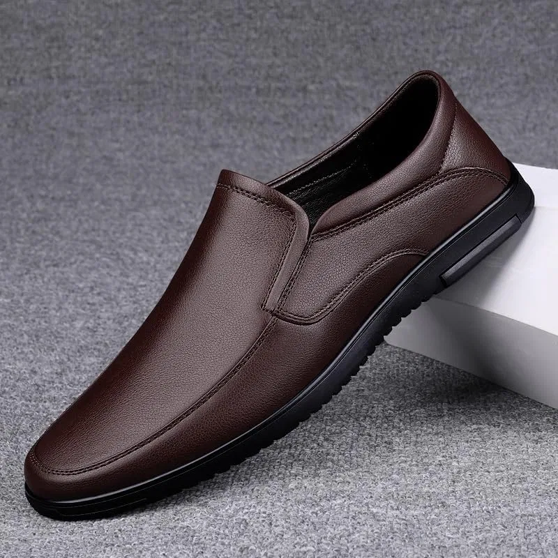 Лоферы из эко-кожи, Men's Loafers, коричневый SayfuR — фото 4