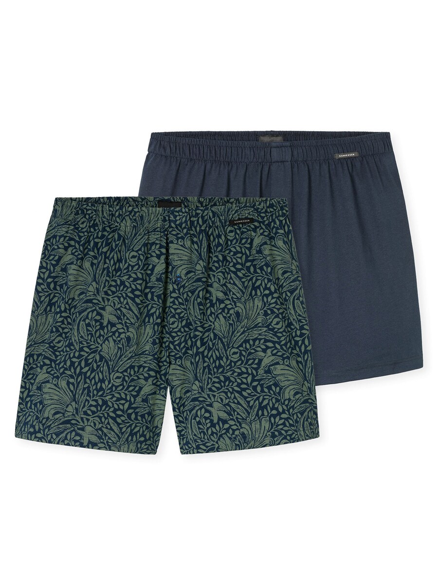 

Боксерские шорты SCHIESSER Multipack, цвет Dark blue/Dark green