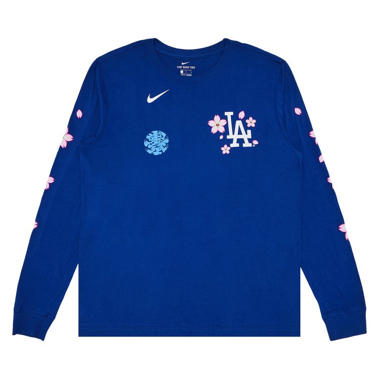 

Футболка Nike x Takashi Murakami x MLB World Tour Tokyo Series 2025 Dodgers Long-Sleeve Tee 'Blue', синий
