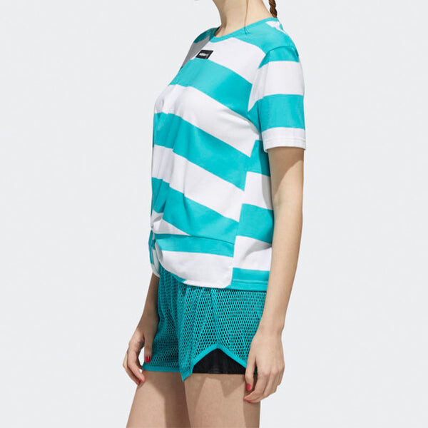 Футболка adidas neo CS TSHIRT Sports Round-neck Green, зеленый — фото 4