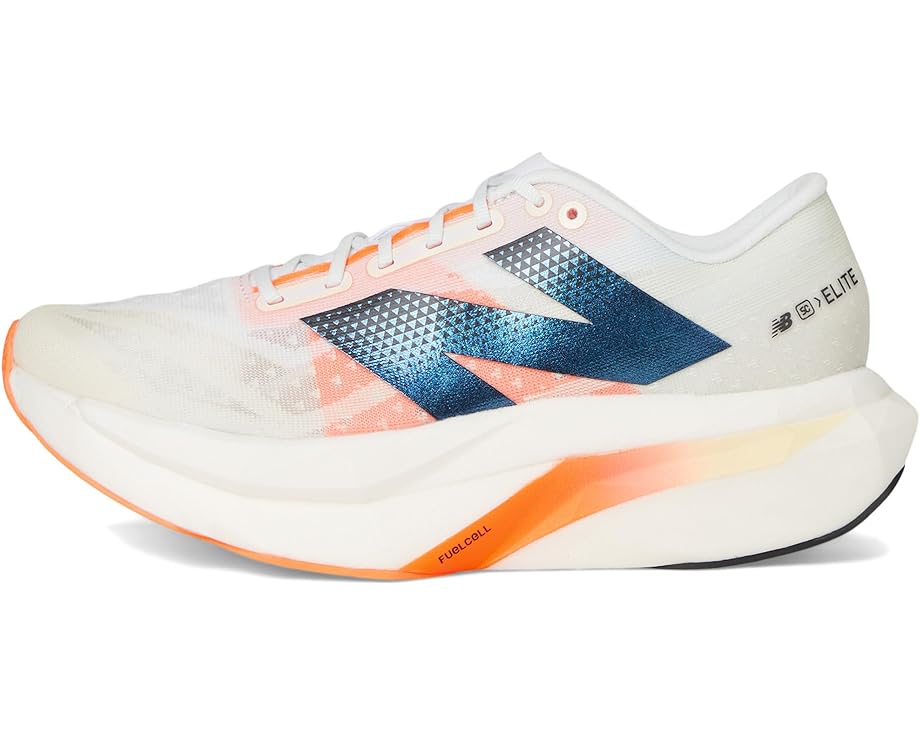 Кроссовки New Balance FuelCell SuperComp Elite v4, цвет White/Angora/Hot Mango — фото 4