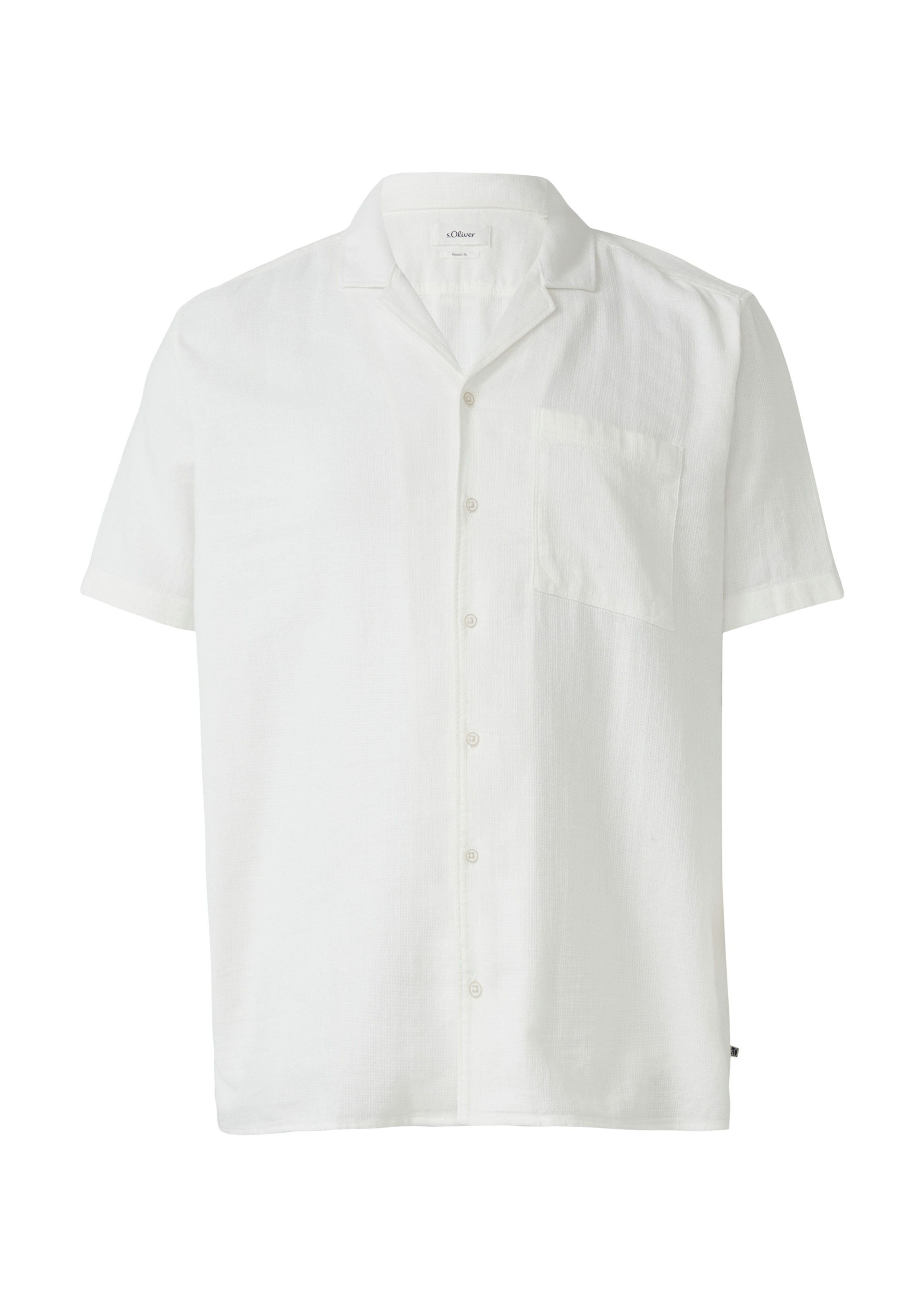 

s.Oliver Men Big Sizes Рубашка на пуговицах Regular fit в белом цвете