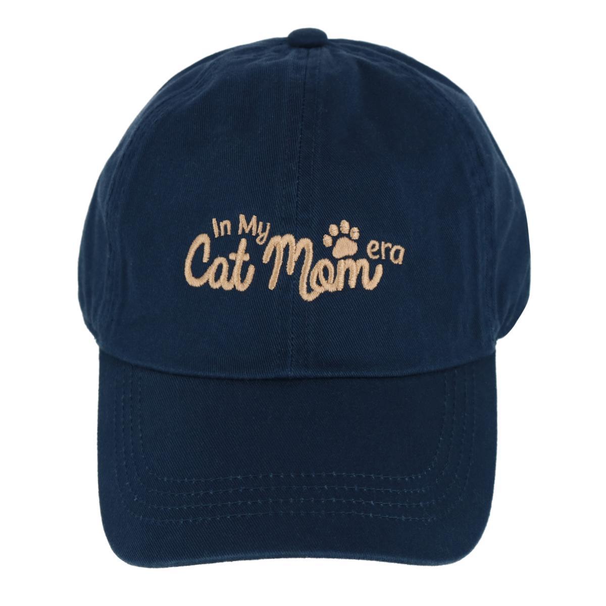 

Женская бейсболка In My Cat Mom Era David & Young, темно-синий
