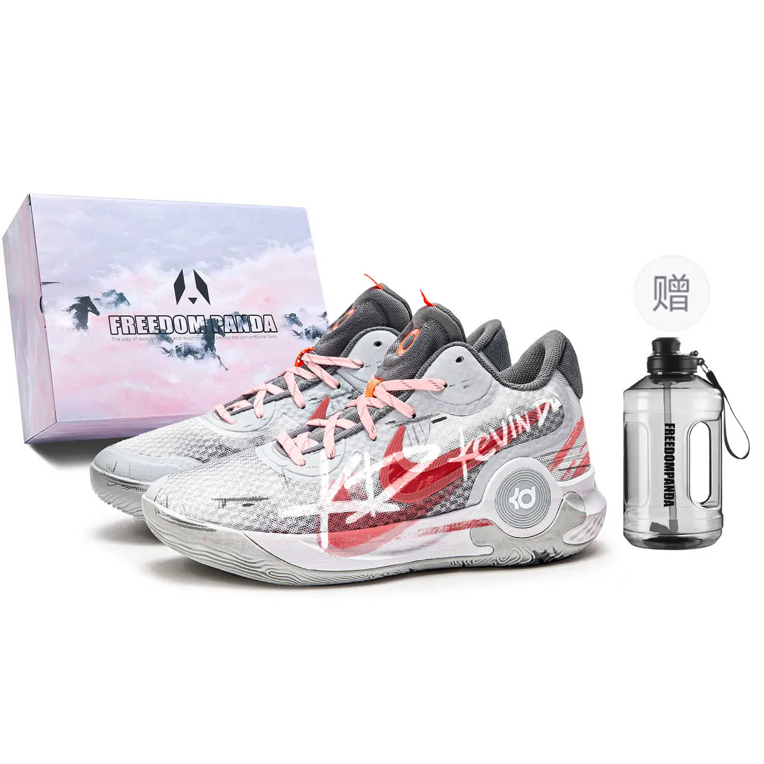 

Баскетбольные кроссовки KD Trey 5 Basketball Shoes Unisex Mid-Top Gray/Red Nike