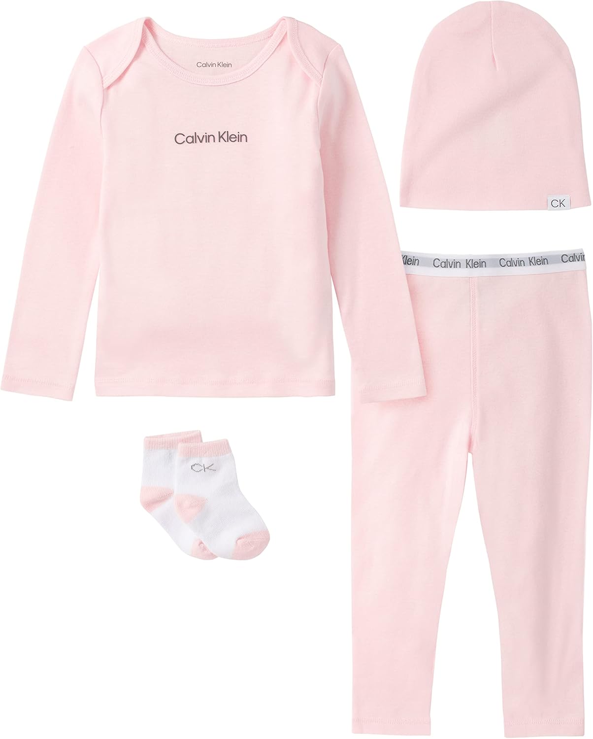 

Набор Calvin Klein Organic Baby Essentials из 4 предметов, Rosewater