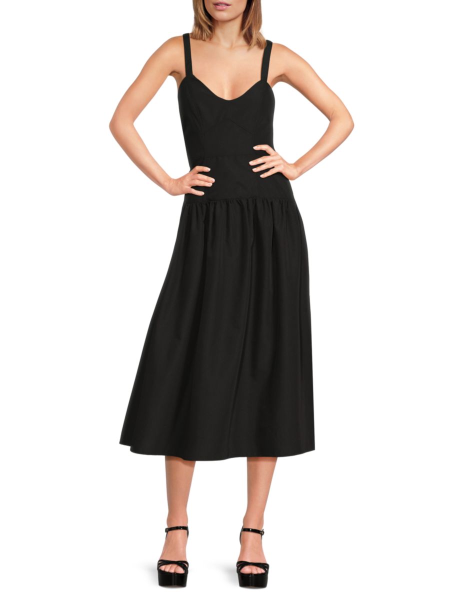 

Платье миди Karin Fit & Flare Area Stars, черный