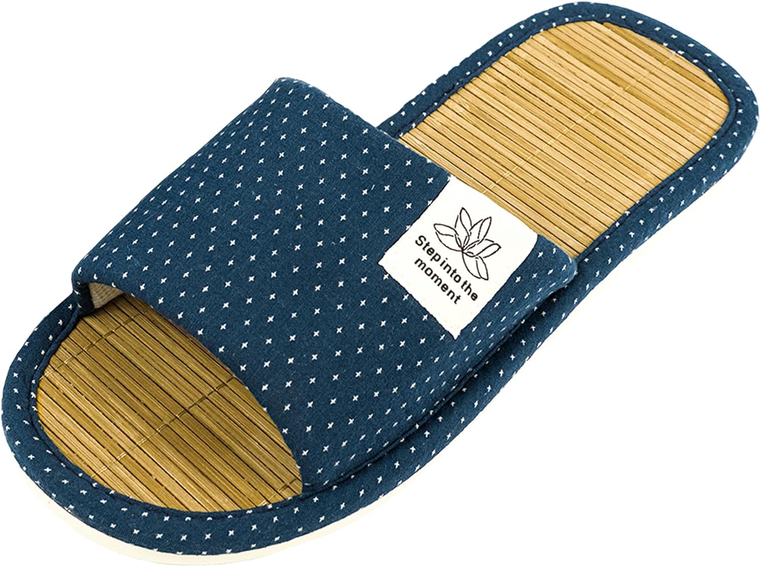 

Zenley - японские домашние тапочки из бамбука для женщин и мужчин - органический мягкий хлопок для максимального комфорта, синий