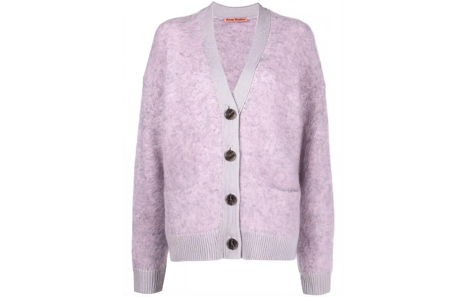 

Футболка вязаная женская фиолетовая Acne Studios