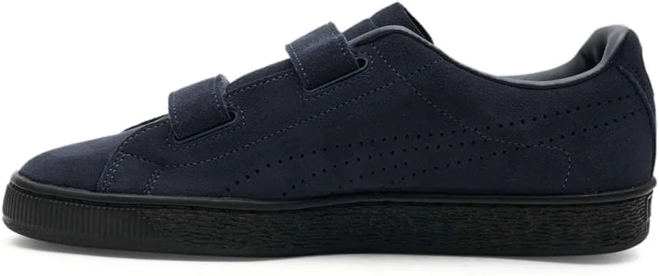 Мужские слипоны PUMA Classic V Noah из замши - повседневные, синие, синий — фото 4