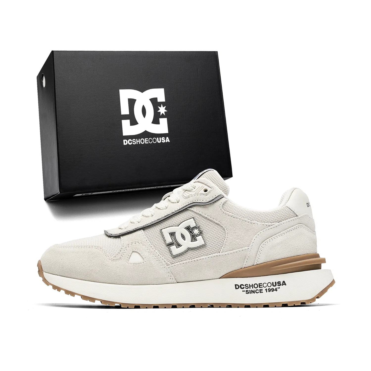 Кроссовки повседневные V Run Low DCSHOES Milk White Light Khaki