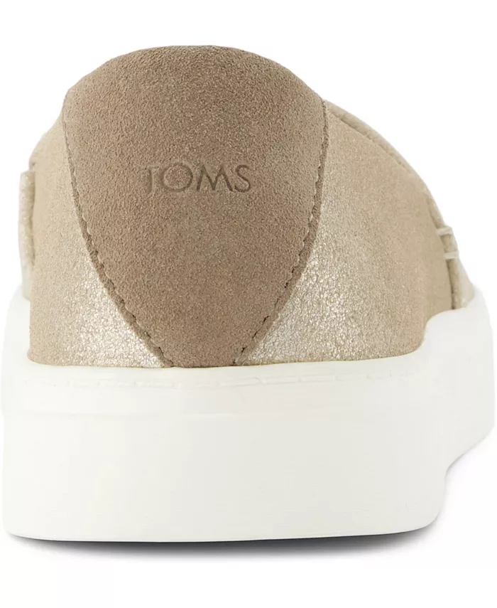 Женские повседневные слипоны Kameron на платформе TOMS, серебряный — фото 3