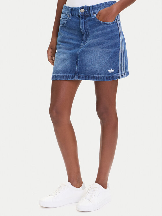 

Джинсовая юбка regular fit adicolor 3-Stripes JW2649 Adidas, синий