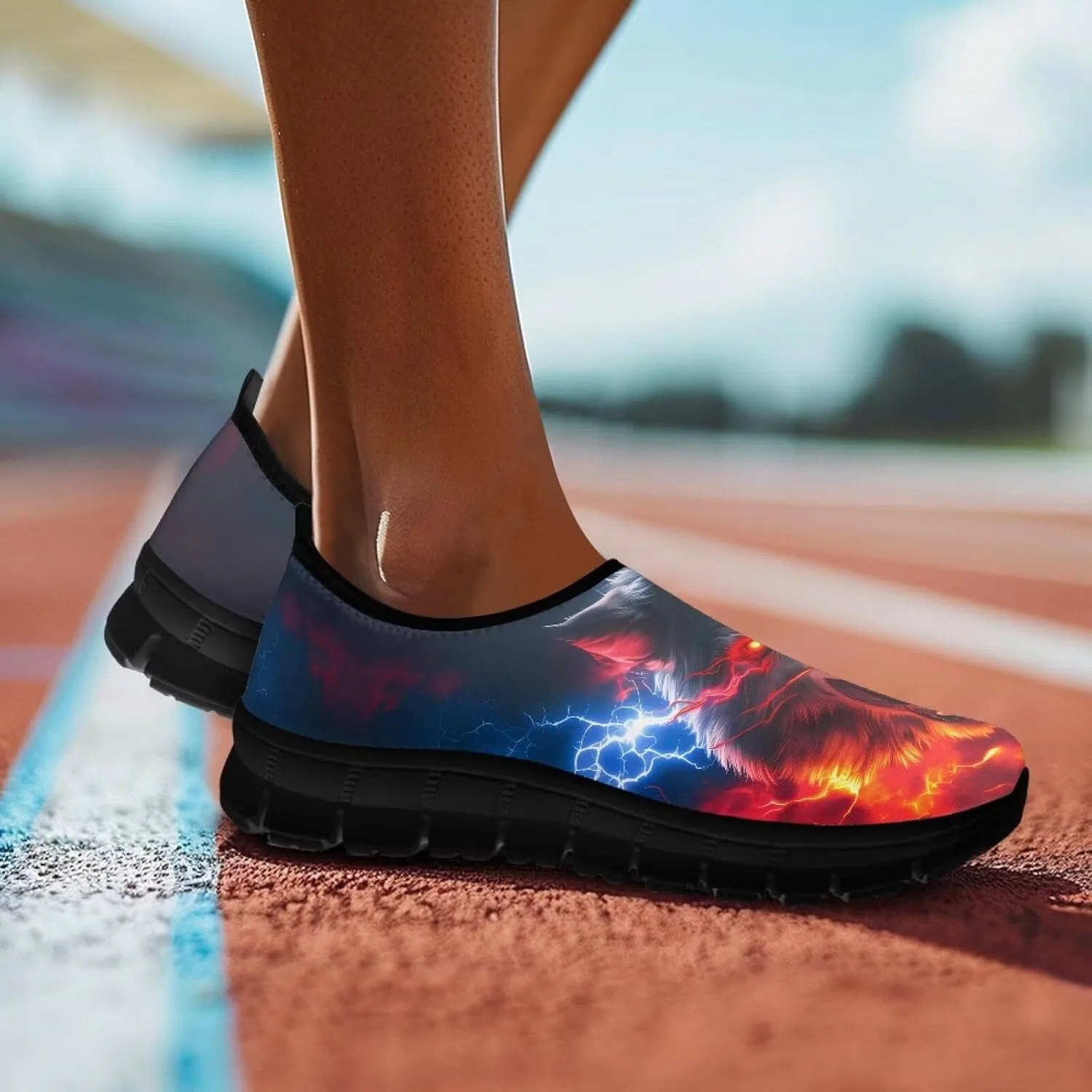 Лоферы кроссовки Slip On, Flash Wolf Quxjehoe — фото 2