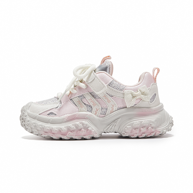 

7 PE противоскользящие, противоударные и дышащие низкие детские кроссовки для повседневной носки 7-PE, розовый