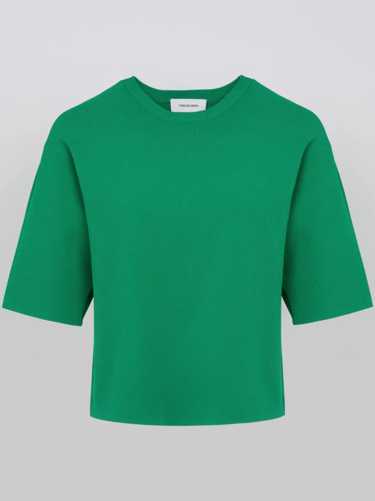 

Трикотажная укороченная футболка Yves Salomon, зеленый
