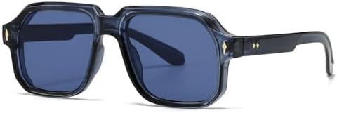 

Модные солнцезащитные очки для женщин и мужчин в стиле ретро с заклепками, современные, для вождения и отдыха на природе, защита от ультрафиолета UV400 MTZJH, Blue Blue