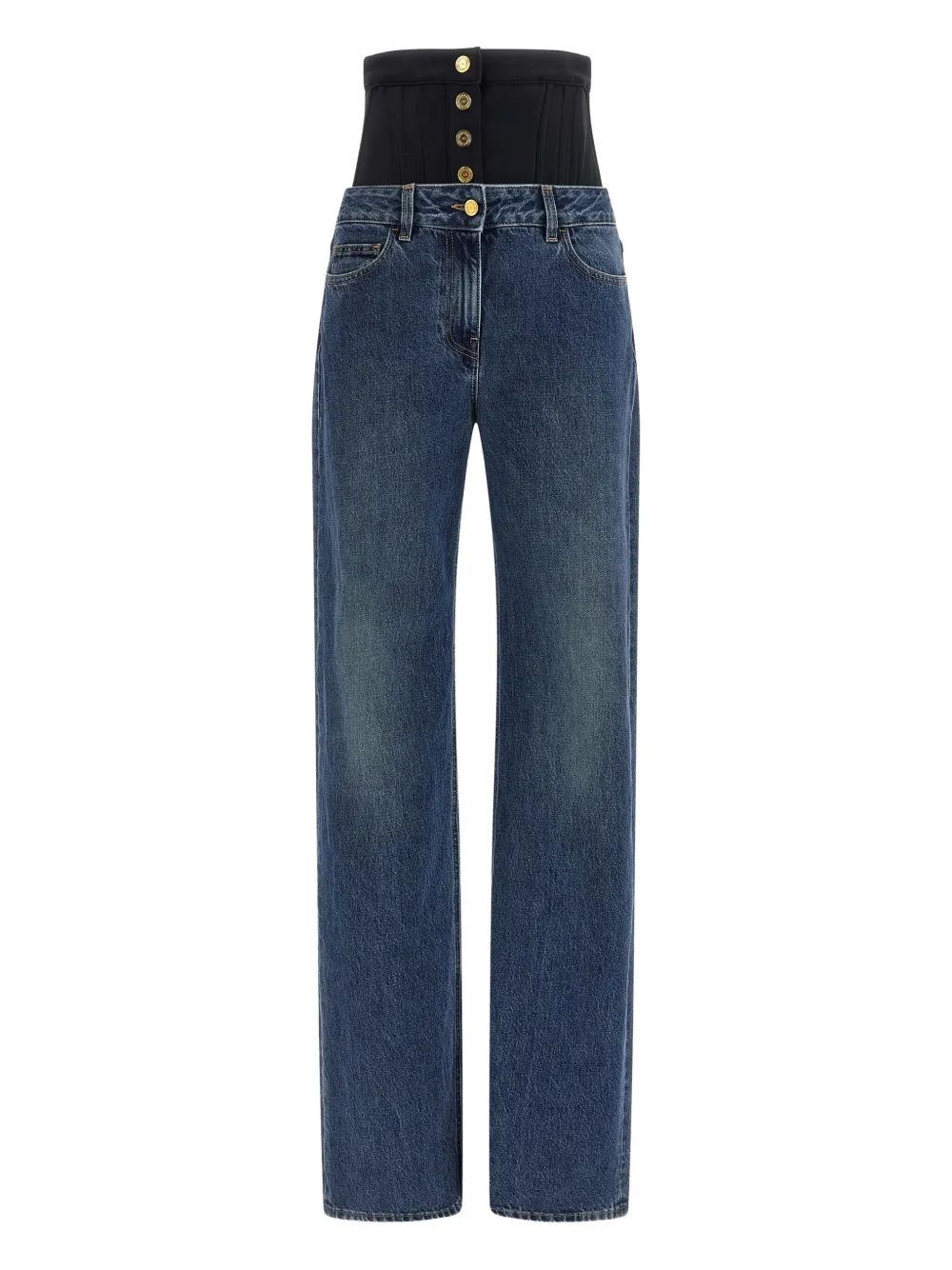 

Джинсы с вставкой-бюстье Elisabetta Franchi, синий