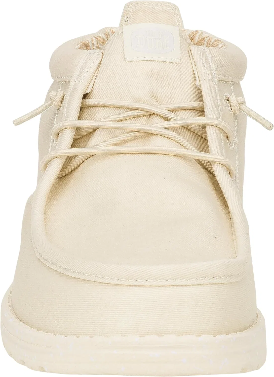 Мужские лоферы Wally Mid из стрейч-канваса HEYDUDE, Bone White — фото 2