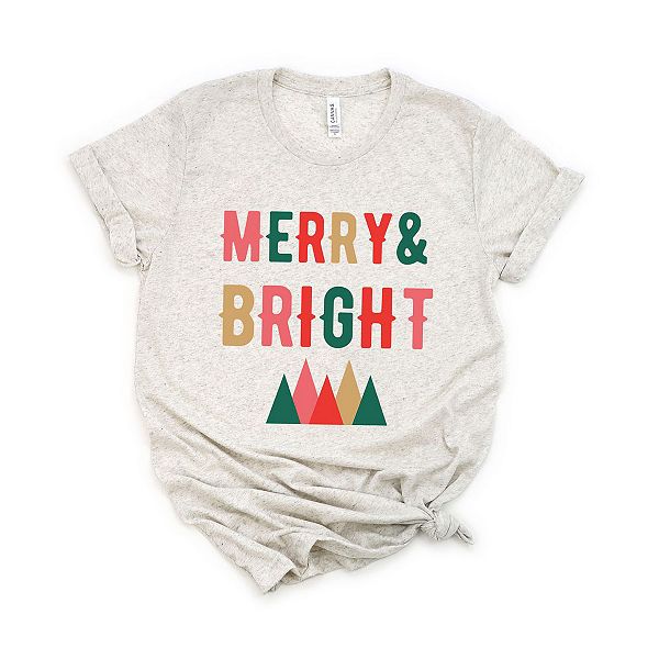 

Футболка с принтом Merry and bright mountains Simply Sage Market, Oatmeal, Серый, Футболка с принтом Merry and bright mountains Simply Sage Market, Oatmeal