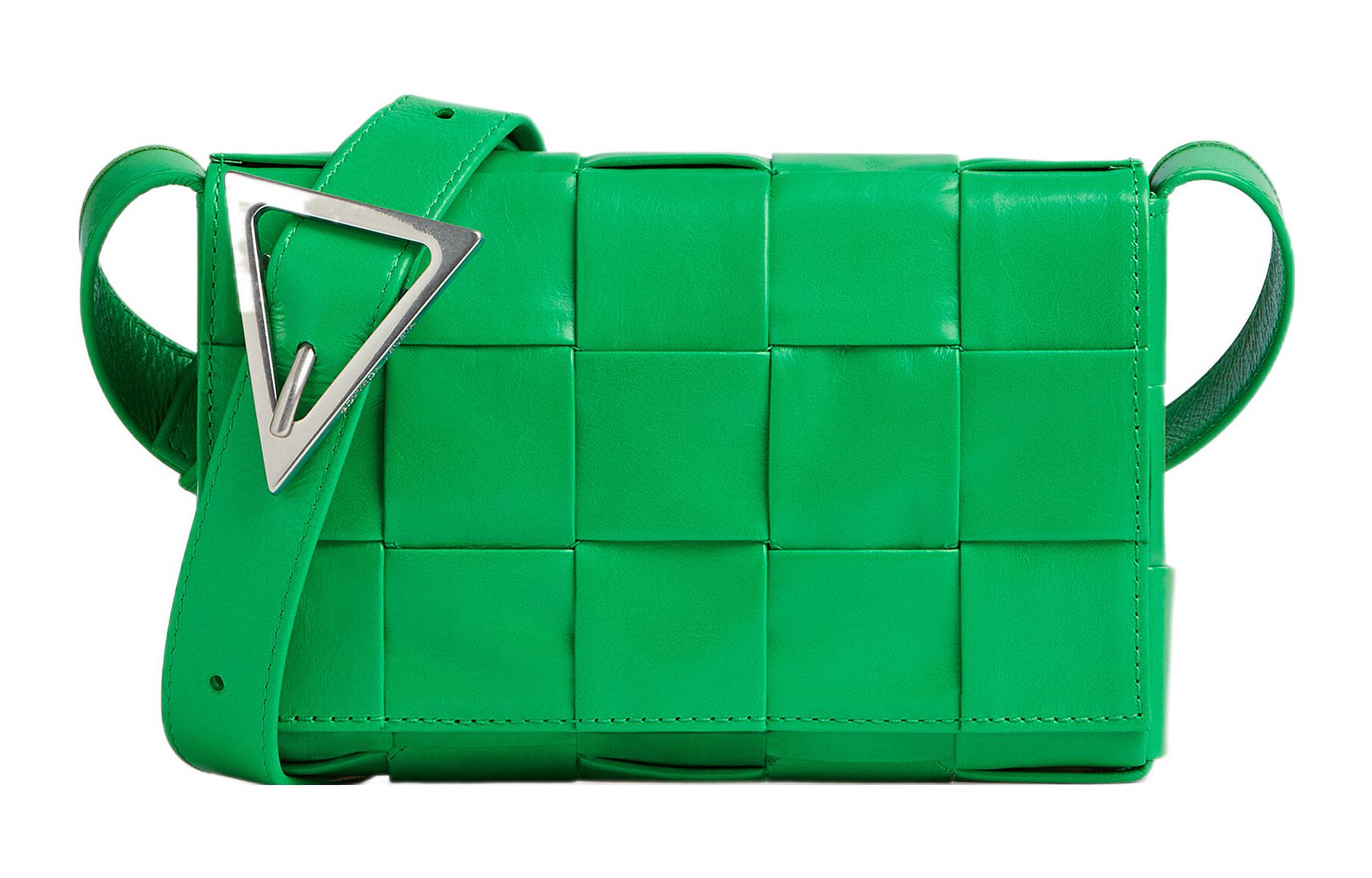 

Сумка через плечо Cassette Intreccio Small Parakeet Bottega Veneta