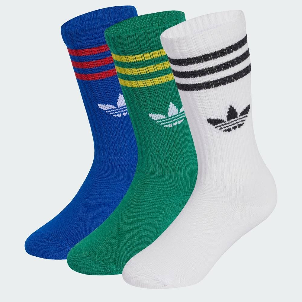 Носки Crew Socks, комплект из 3 пар Adidas, blue