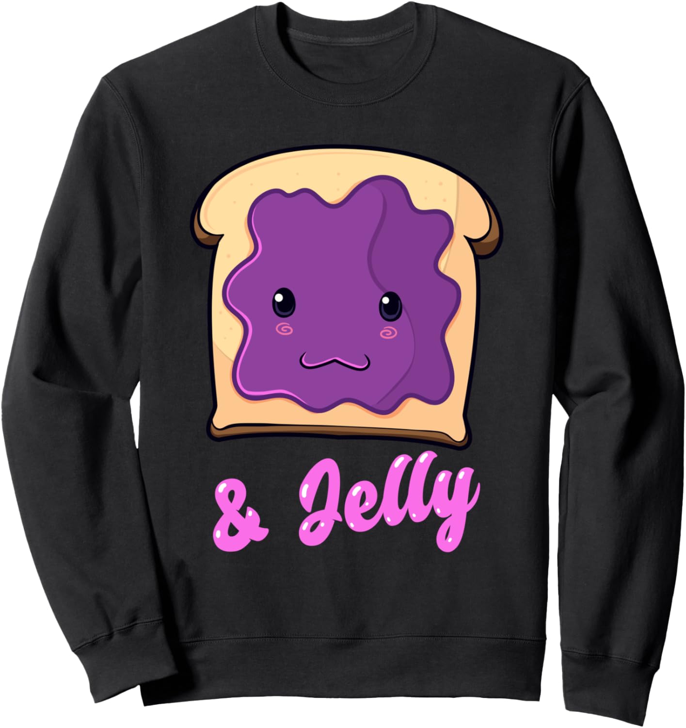 

Милая толстовка Kawaii PB&J с рисунком арахисового масла и джема, сочетающаяся с черничным джемом, черная, размер S Funny Halloween Costume Holiday Party Gift Store, Черный, Милая толстовка Kawaii PB&J с рисунком арахисового масла и джема, сочетающаяся с 