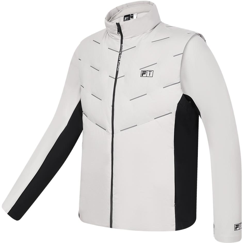 

FILA Мужская пуховая куртка однотонная серая, Monotone Gray