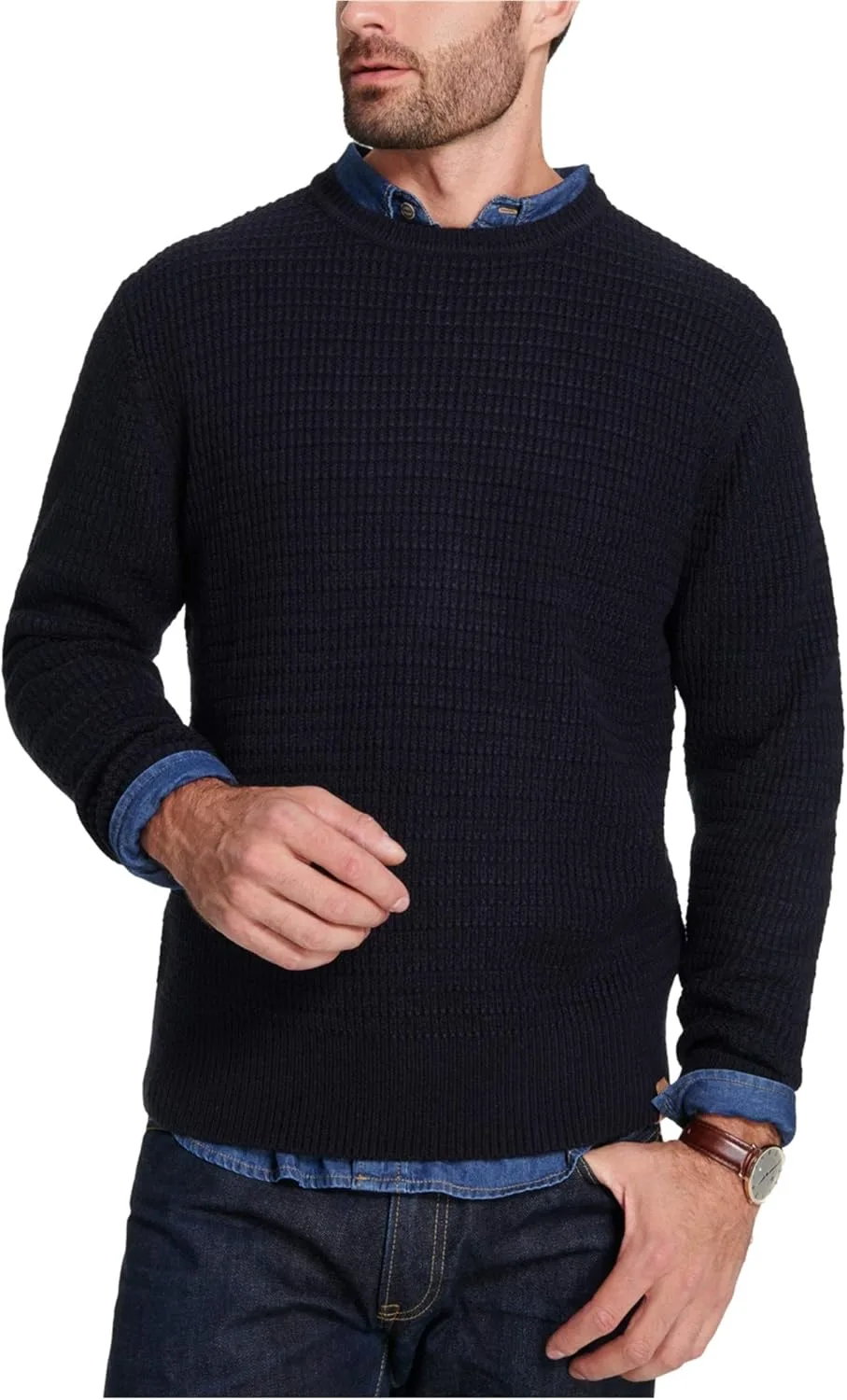 

Винтажный свитер с фактурой Weatherproof