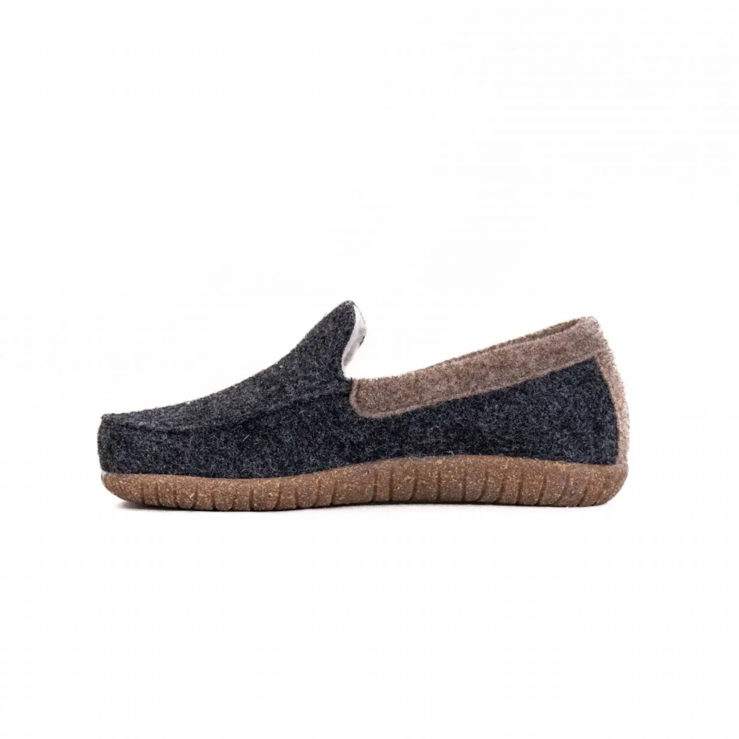 Taos Темно-серые лоферы унисекс Woolfer — фото 3