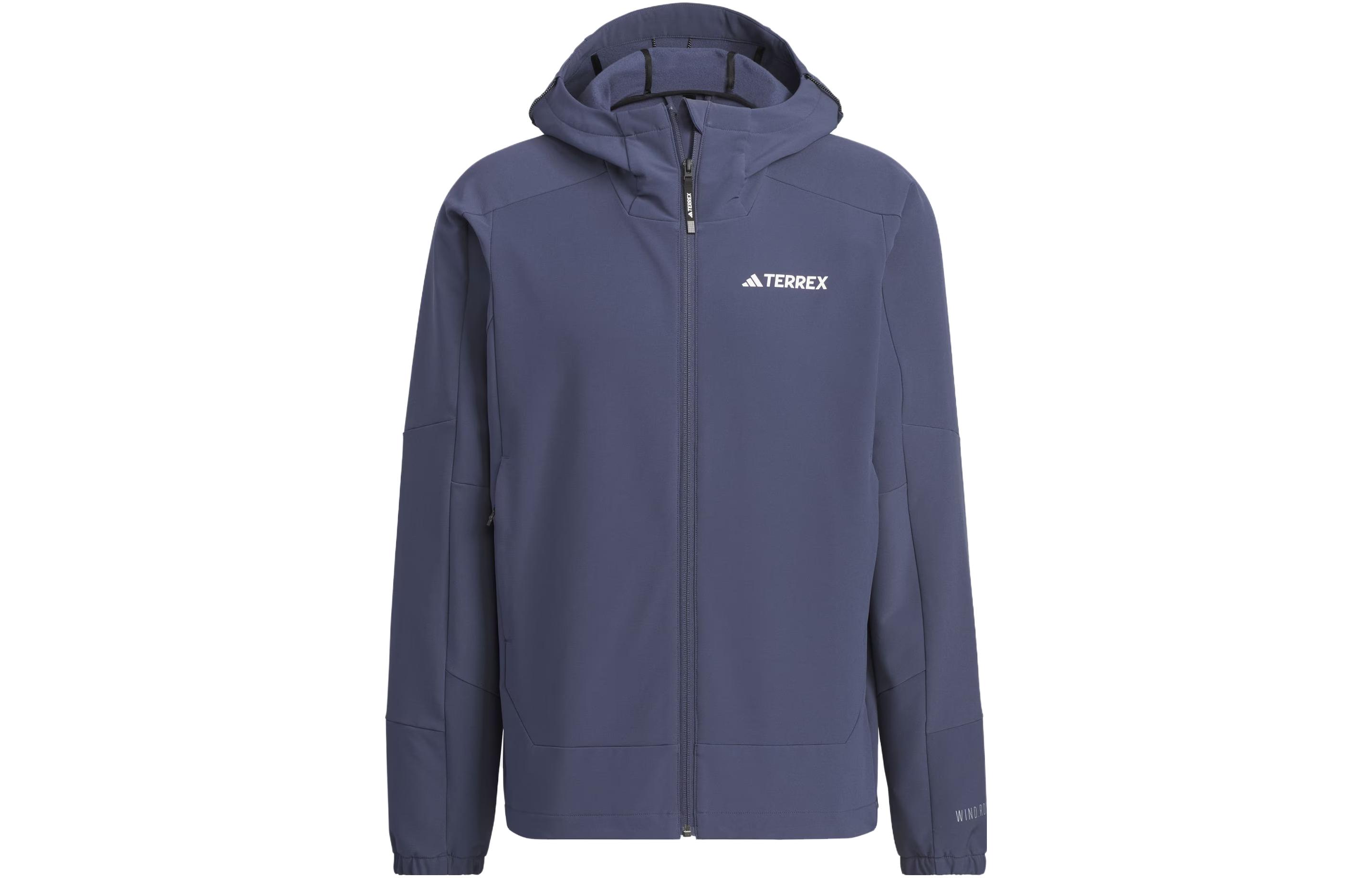 

Adidas Ветрозащитная куртка с капюшоном, Dark Navy Blue