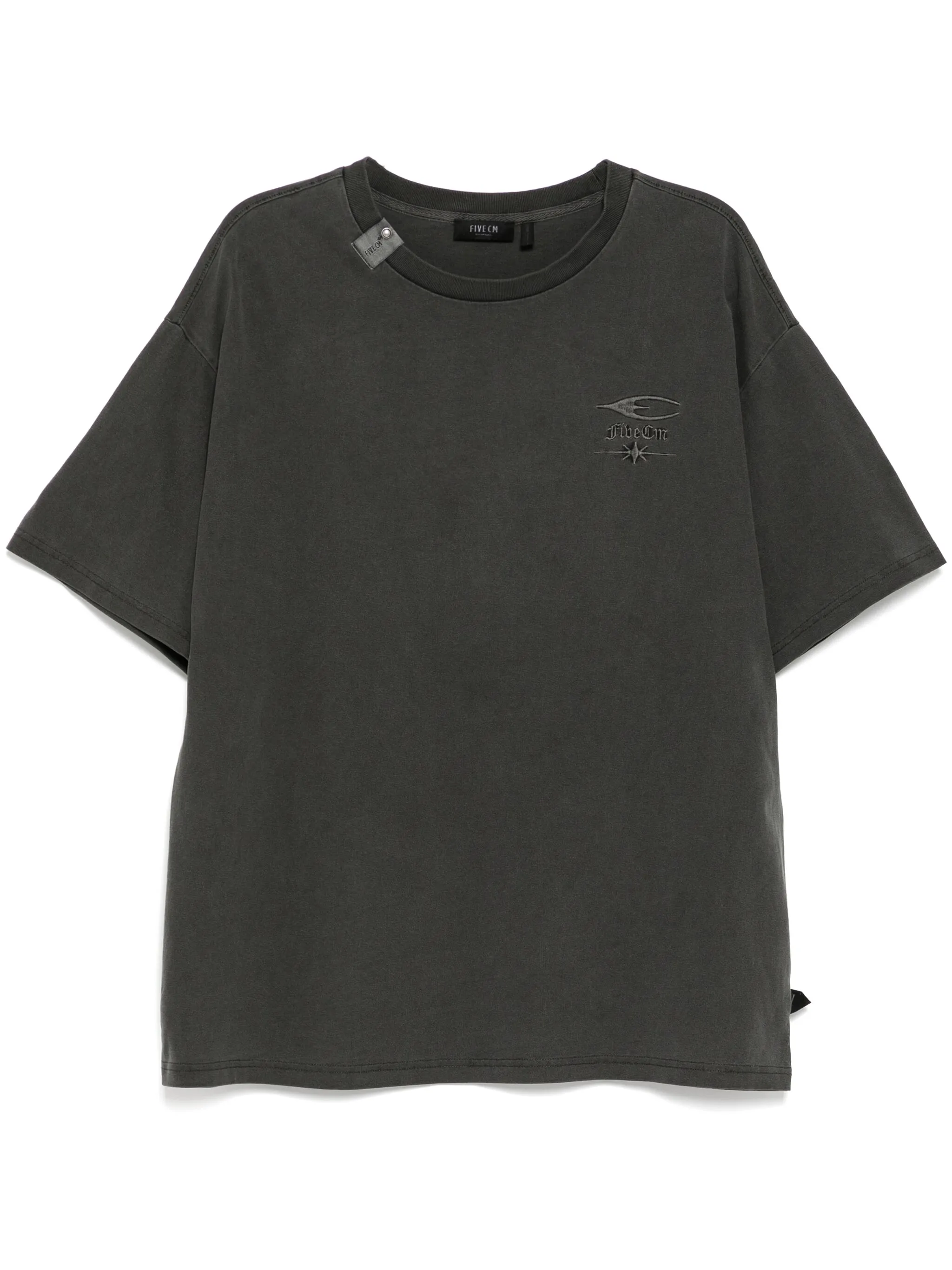 

Футболка с вышитым логотипом Five Cm, серый