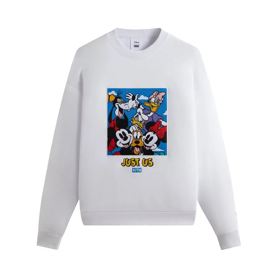 

Худи KITH x Mickey & Friends Family Portrait Vintage Crewneck 'White', белый