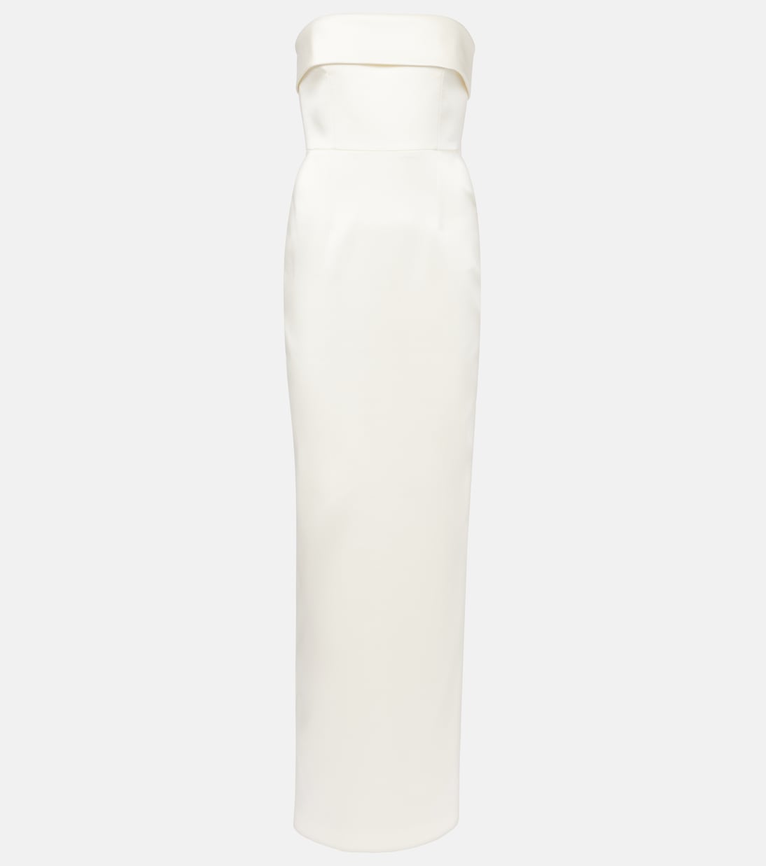 

Свадебное атласное платье без бретелей Rhea The New Arrivals Ilkyaz Ozel, белый