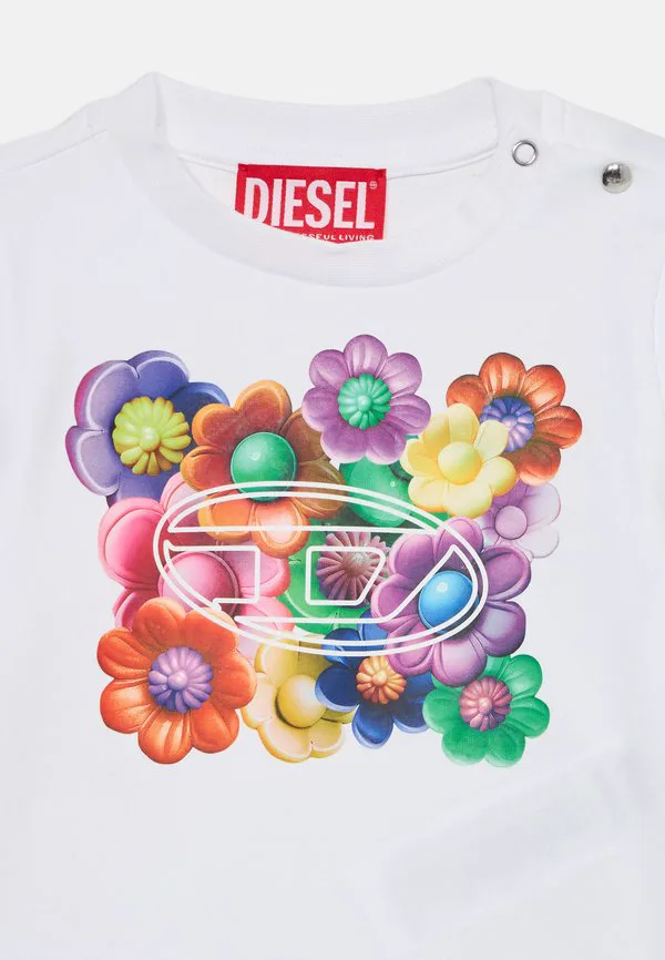 Футболка с длинными рукавами tesbi Diesel, White — фото 3
