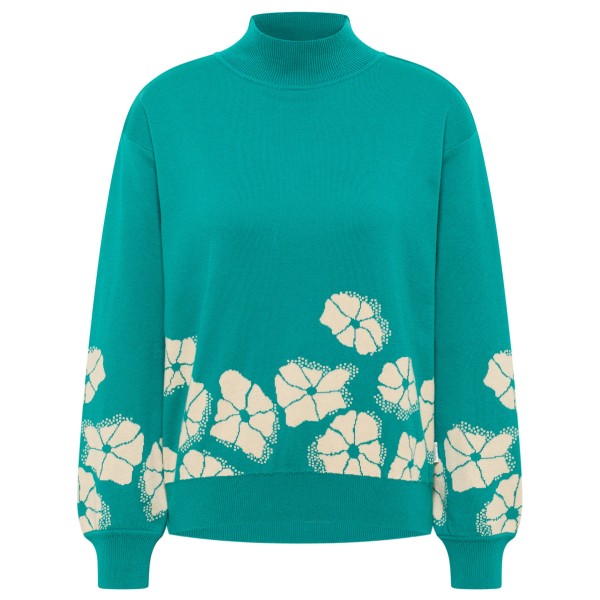 

Женский уютный вязаный свитер - пуловер Tranquillo, Bay Flowers