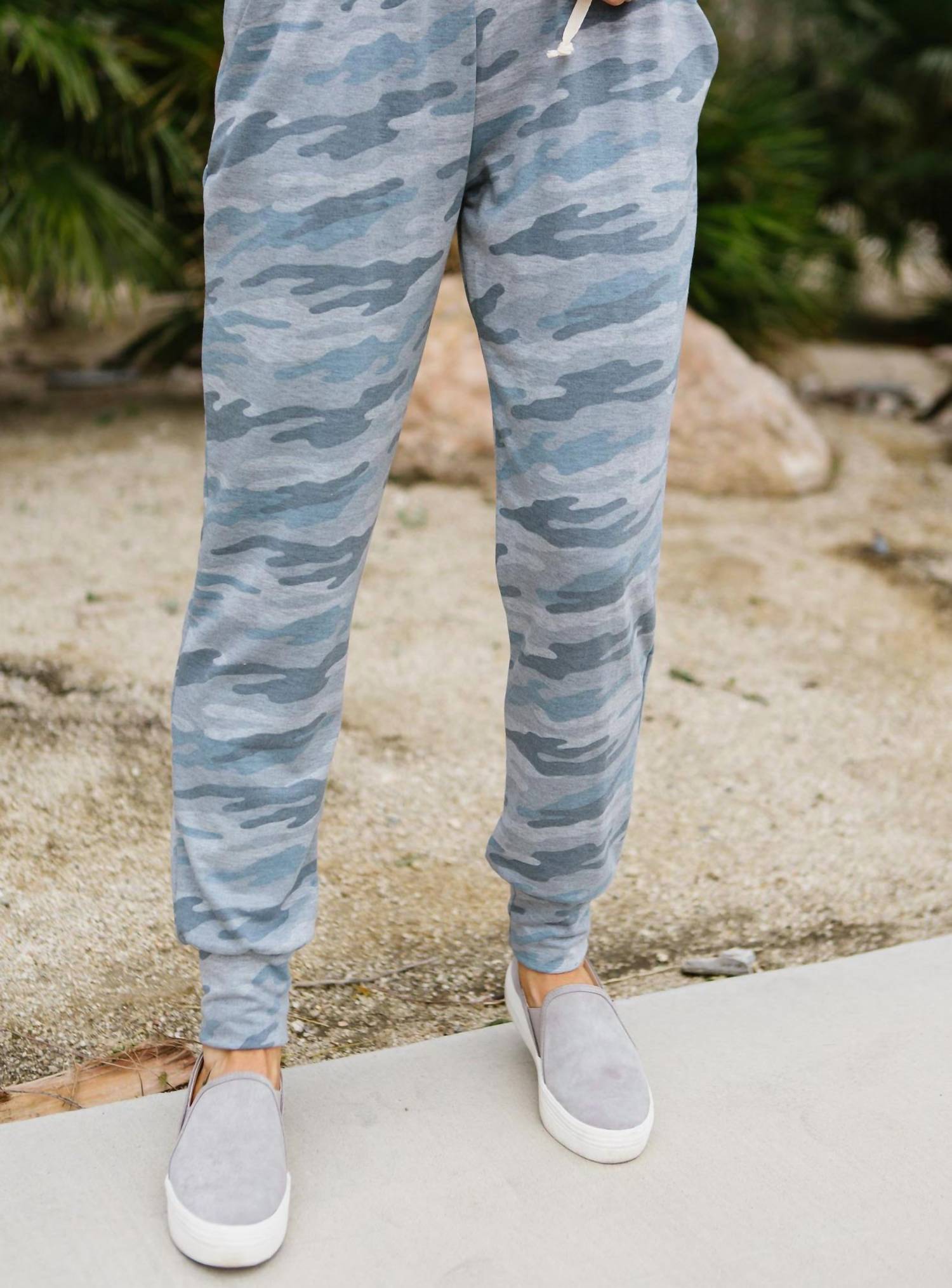 

Брюки женские ELAN, цвет blue camo